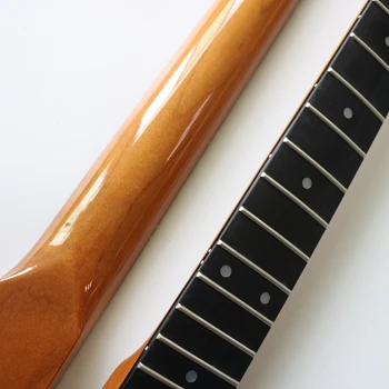 Nové Strat Elektrická Gitara Krku Jasné svetlo čierne drevo hmatníkom SQ gitara montáž nahradenie 22Fret Gitarové príslušenstvo