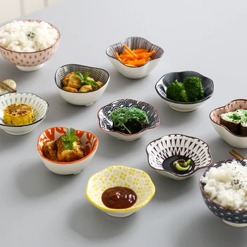 4 ks/set Keramických Omáčkou Jedlo Farebné Presklené Japonské Sushi Studených Pokrmov Studenej Rezance Sójovou Omáčkou Morí CZY1037