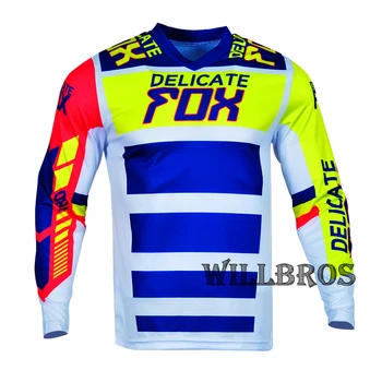 Moto Lete Dlhý Rukáv Jemné Fox 180 Závod Falcon Jersey Horských Bicyklov Offroad Racing T-shirt