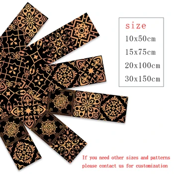 Maroko Štýl Kvetinový Ornament Keramické Dlaždice, Stenové Nálepky, Umývadlo, Skriňa Dekorácie, Tapety Peel & Stick PVC Umenie nástennú maľbu