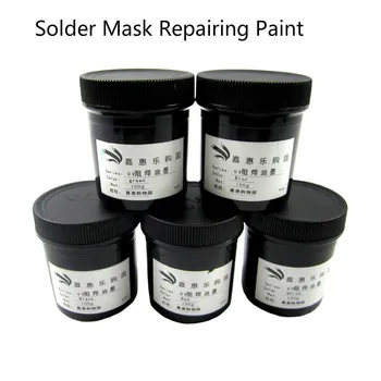 1pcs PCB UV Vyliečiteľná Spájky Maska Oprava Farba Modrá Čierna biela červená 100g