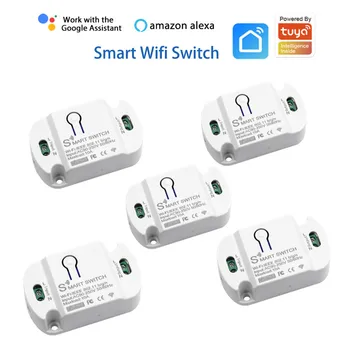 Tuya 10A Wifi Smart Switch Modul Smart Home Automation Kompatibilné Radič Bezdrôtovej Prepínače Časovač S Alexa Domovská stránka Google