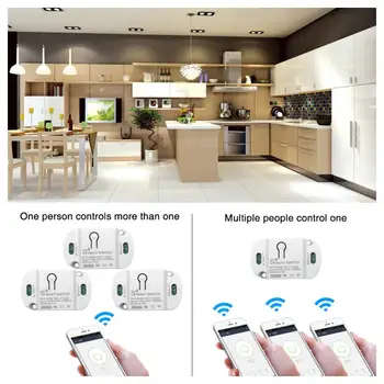 Tuya 10A Wifi Smart Switch Modul Smart Home Automation Kompatibilné Radič Bezdrôtovej Prepínače Časovač S Alexa Domovská stránka Google
