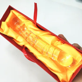 Pyrex glass dildo umelý penis dick crystal análny korálek zadok plug dvojité dildo masturbovať sexuálnu hračku pre dospelých žien, mužov, gay shop