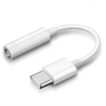 Audio kábel Typu C 3.5 Jack Slúchadlá Kábel USB C do 3,5 mm Slúchadlá Adaptér