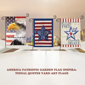 Americký Garden Visí Vlajka Pre 2021 Memorial Day Dekorácie 30x45cm Odolné Proti Vyblednutiu-odolné voči Amerike Vlasteneckej Záhrada Vlajka