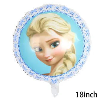6pcs/veľa Disney Mrazené Elsa Olaf Karikatúra Tému Princezná Balóny Deti Hračky Narodeninovej Party Dekor suppliess Fólie Počet Balónov