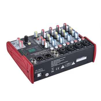 Muslady SM-68 Prenosné 6-Kanálové Zvukové Karty Mixing Console Vstavaný 16 Účinky s USB Audio Rozhranie Podporuje 5V Napájanie Banky