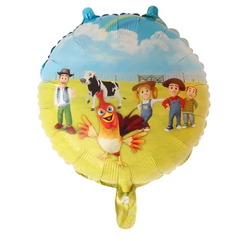 10pcs 18-palcové Cartoon Farmy Raj Strana Fólie Hélium Balón Dodávky Dekorácie Pastvu Zvierat Balóny Deti Hračky Vzduchu Globos