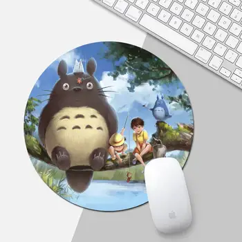Môj Sused Totoro kawaii Prispôsobené Herný Stôl Tabuľka Chrániť Hra Úrad Práce Kolo Mouse Mat pad XL Non-slip Notebook Vankúš