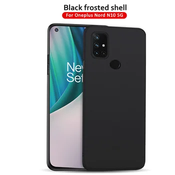 Silikónové Telefón Prípade OnePlus Nord CE 5G N100 N10 Matný Ochranné Fundas Prípade Na Jeden Plus Nord CE Slim Pure Black Kryt Caqa