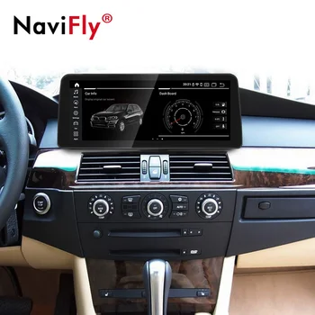 NaviFly Android 10.0 autorádia Prehrávač pre BMW Série 5 E60 E61 E63 E64 CCC CIC s 1920X720 12.3