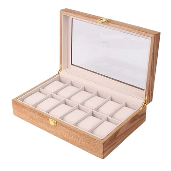 Pánske Náramkové Hodinky Box Prenosný Drevené Displej Prípade Šperky Skladovanie Držiteľa
