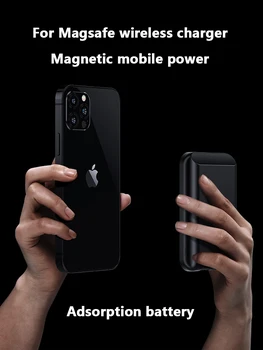 5000mAh Magnetické Wireless power Bank Pre magsafe powerbank Pre apple iphone 12 xiao Samsung Externý pomocné Nabíjačky batérií
