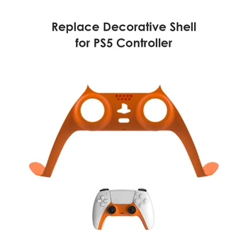 Rukoväť Dekoratívne Klip Kryt Svorku Regulátora Uprostred Dekoratívny Kryt Pásy Kože Shell pre PS5 Gamepad Hry Príslušenstvo