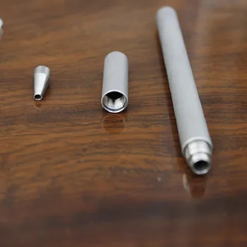 Titánové zliatiny pero valcové gélové pero, jednoduché a ľahké, pohodlné a prenosný, vhodný pre väčšinu gél náplne