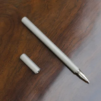Titánové zliatiny pero valcové gélové pero, jednoduché a ľahké, pohodlné a prenosný, vhodný pre väčšinu gél náplne