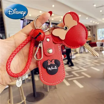Disney Mickey Mouse, Minnie Luk Auto Kľúčom Key Ochranné puzdro valivé Kľúča Vozidla Prípade Pár Taška Prívesok Dekorácie
