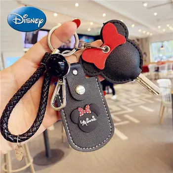 Disney Mickey Mouse, Minnie Luk Auto Kľúčom Key Ochranné puzdro valivé Kľúča Vozidla Prípade Pár Taška Prívesok Dekorácie