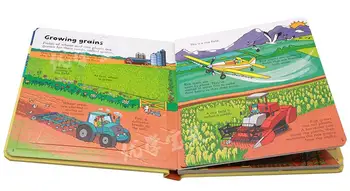 Británie anglický 3D Pozrieť dovnútra Jedla obrázkové knihy Vzdelávania pre deti detský klapky zdvihnúť knihy, čítanie brithday darček