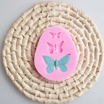 Formy Motýľ, Silikónové Formy na Pečenie Príslušenstvo 3D DIY Cukru Plavidlá, Čokoláda Fréza Plesne Fondant Cake Zdobenie Nástroj, 3 Farby