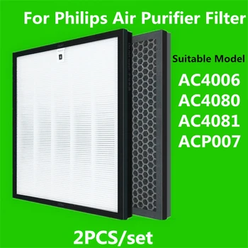 Vhodné Pre Philips Čistička Vzduchu Filter AC4006 AC4080 AC4081 ACP007 HEPA Filter Filter Uhlíkom 4125 4158 Filter Prvok