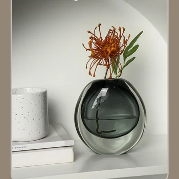 Nordic Sušené Kvety Váza Biele Keramické Vázy Domáce Dekorácie Kvet Usporiadanie Hydroponické Domov Cafe Studio Dekor