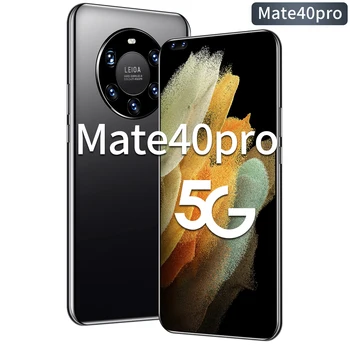 HUAWE Mate40Pro+ Smartphone Celej Obrazovke 10 Core Globálna Verzia 6000mAh 7.3 Palcový 12 GB 512 gb diskom 4G LTE 5G Siete Mobilný Telefón