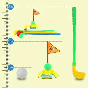 1 Nastavte Deti Simulácia Golf Hriadeľ Golfista Hra Outdoorové Športy Strany Rodič-Dieťa, Interaktívne Hry, Hračky Darček