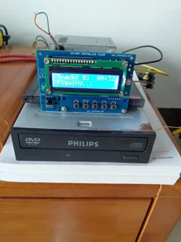 DYKB CD-ROM, DVD-ROM IDE optickej jednotky radič Audio Prehrávač ROM Gramofónu S DIAĽKOVÝM ovládaním * Digitálny Displej diy sady