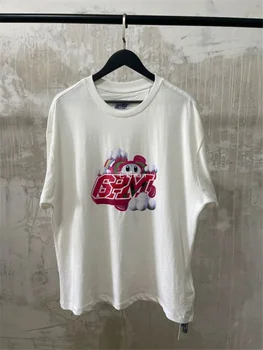 2021ss 6PMSEASON 6PM T-shirt Muži Ženy 1:1 Vysoko Kvalitné Tričko 3D LOGO List Rainbow tlač Topy Tričko Krátky Rukáv