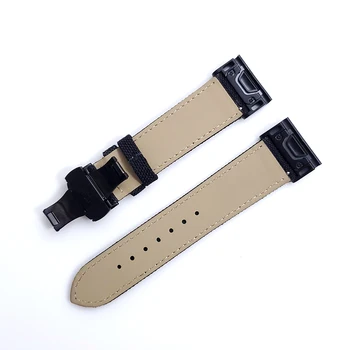 Motýľ Pracky Plátno Nylon Watchband Pre Garmin Fenix 6 6X Pro Quick Fit Watch Pásmo Pre Fenix 5X 5 Predchodcu 935 945 Popruh