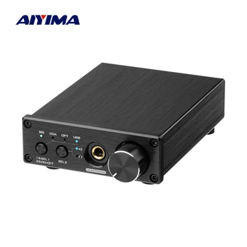 AIYIMA Audio Mini USB Dekodér DAC Coverter Dual ESES9038Q2M TPA6120D2 Slúchadlový Zosilňovač 24bit 192KHz USB Optická Koaxiálny AMP
