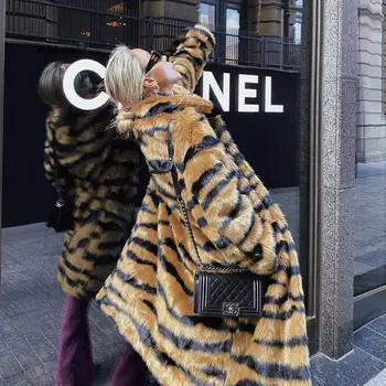Leopard Coats Ženy, Umelú Kožušinu Kabát Luxusné Zime Teplé Oblečenie Bunda Fashion Umelé Kožušiny Žien Outwear Vysokej Kvality 3XL
