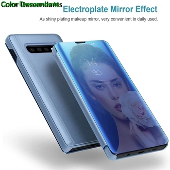 Luxusné Smart Mirror Prípade Pre Xiao Mi MIX 3 Prípadoch Fundas Magnetické Kožené Flip Cover Pre Xiao Mi MIX3 Xiao MIX3 Etui Capa