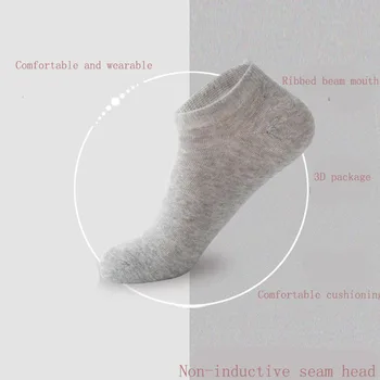 Štyri ročné obdobia Ponožky pánske Ponožky Harajuku s Nápisom Neviditeľné Low-cut Ponožky Potu-absorbent Zábavné Oblek Biele Krátke Ponožky