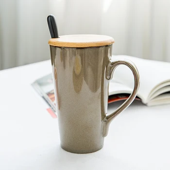 Jednoduchý a Veľkorysý Keramická Šálka s Veľkým Objemom 500 ml Kávy Poháre Rodiny Pár Vody Poháre Office Hrnček