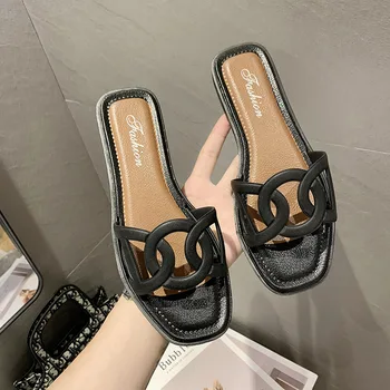 Nové duté ošípaných nos sandále, topánky dámske letné vonkajšie pláži ploché dno proti sklzu papuče papuče