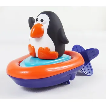 Cartoon Baby Kúpeľ Vodný Hračka Roztomilé Kačica Penguin Baby Sprcha Plávať, Hrať Hodinky Hračky Dieťa Bazén Kúpeľňové Doplnky Darček