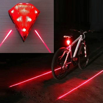 Bicykel Laser zadné svetlo 3 Režimy USB Nabíjateľné Flash Chvost Zadné Koleso LED Svetlá na Bicykli Vodotesné Zadné Svetlo na Bicykel Príslušenstvo