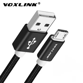 VOXLINK Micro USB 0,25 m Krátky USB Kábel Rýchle Nabíjanie Kábel Údaje Mobilného Telefónu Kábel Pre Samsung S8 9 Huaiwei Xiao mi8 LG Meizu