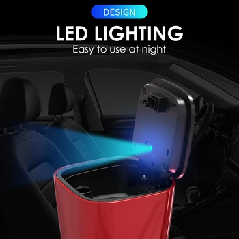 Vhodné Vymeniť Auto Príslušenstvo Prenosné LED Auto Popolník Bezdýmný Cigariet Držiteľ Auto Interiérové Doplnky