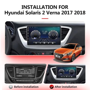 DOVOX TS10 Pre Hyundai Solaris 2 2017 - 2018, autorádio Multimediálne Video Prehrávač, Navigácia GPS Android Č 2din 2 din dvd 2 Din