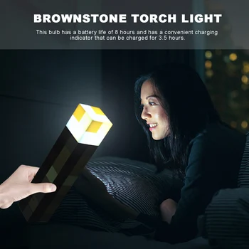 11.5 Palcový Boháčov Pochodeň LED Lampy Domova USB Nabíjateľné Nočné Svetlo pre Obývacia Izba Home Party Dekorácie