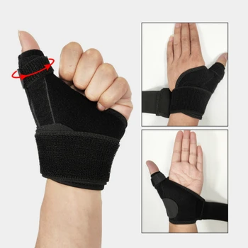1pcs Splint Thumb Brace Splint 2 Springs Support Thumb Trigger Finger Wrist Wraps for Wrist Stabilizer Left Right Hand Men Women