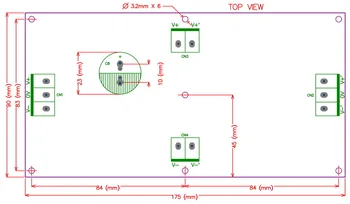 Kondenzátor, Filter Holé PCB, Podpora 24pcs D22mm Elektrolytické Kondenzátory.