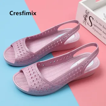 Cresfimix ženy roztomilý típat prst pohodlné pošmyknúť na letné priedušná obuv lady bežné obuv, ženské topánky zapatos de mujer a5110