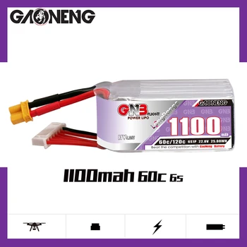 GAONENG GNB 1100mAh 22.8 V 6S 60C/120C HV Lipo Batérie XT30 alebo XT60 Konektor na FPV Racing Drone RC Modely Multicopter rámček Dielov