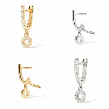 Aide Luxus, Šarm, Šperky Visí Hoop Náušnice Pre Ženy Milovníkov' Páry Výročie Zásnubný Dar Plata De Ley 925 Pendientes