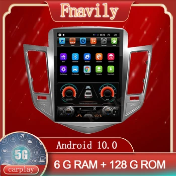 Android 10 autorádio Pre Chevrolet Cruze Dvd Prehrávač, GPS Multimediálny Systém Autoradio Navi Vertikálne Obrazovke Tesla Štýl 10.4
